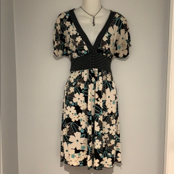 Floral & Polka dot Summer Dress - Picture 2 of 6